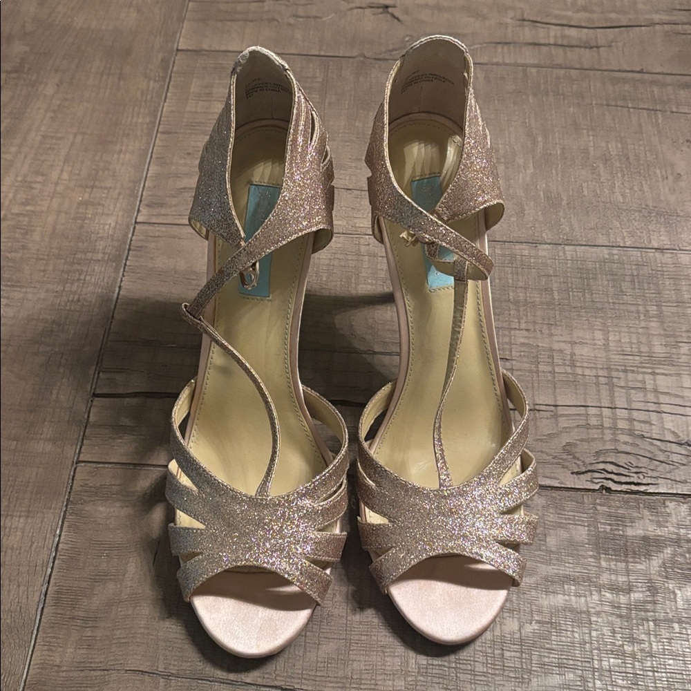 Betsey Johnson Glittery Pink Heels